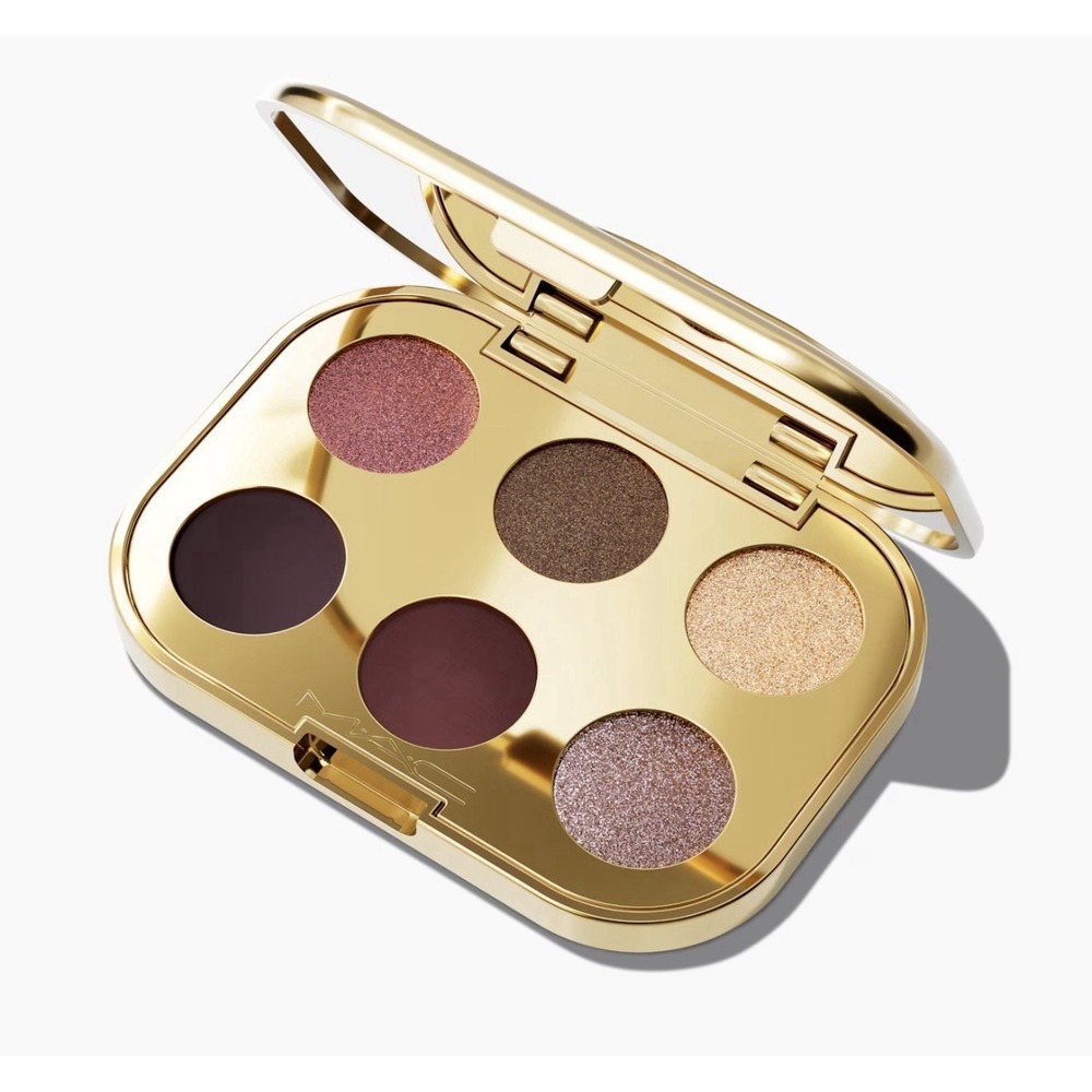 MAC Eye Shadow 6 Palette, Rose To The Occasion Shades, Multiple Textures, .04oz